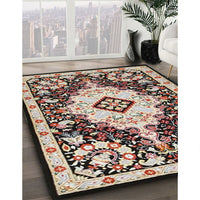 Traditional Tan Brown Medallion Rug, tr2745