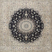 Square Traditional Gray Medallion Rug, tr2747