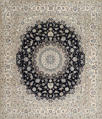 Machine Washable Traditional Gray Rug, wshtr2747