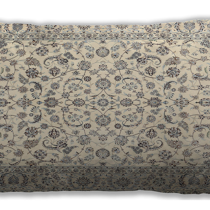 Traditional Classic Rectangular Vanilla Gold Lumbar Throw Pillow, 13 inch by 19 inch, lbtr2748