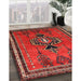 Machine Washable Traditional Sienna Brown Rug in a Family Room, wshtr274