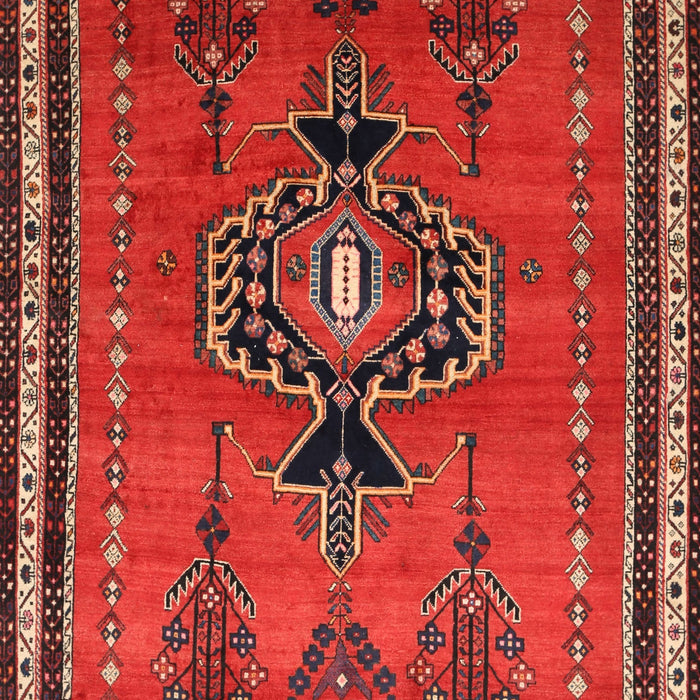 Machine Washable Traditional Sienna Brown Rug, wshtr274