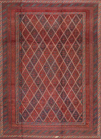 Machine Washable Traditional Chestnut Brown Rug, wshtr2750