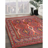 Traditional Orange Salmon Pink Persian Rug, tr2751