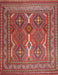 Machine Washable Traditional Orange Salmon Pink Rug, wshtr2751