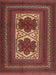 Machine Washable Traditional Tomato Red Rug, wshtr2752