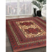 Machine Washable Traditional Tomato Red Rug in a Family Room, wshtr2752