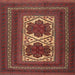 Square Traditional Red Persian Rug, tr2752