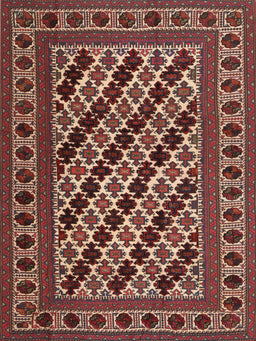 Machine Washable Traditional Saffron Red Rug, wshtr2753