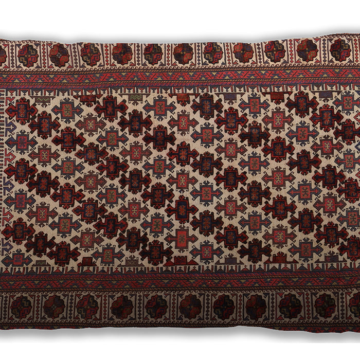 Traditional Classic Rectangular Saffron Red Lumbar Throw Pillow, 13 inch by 19 inch, lbtr2753