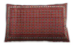 Traditional Classic Rectangular Red Lumbar Throw Pillow, 13 inch by 19 inch, lbtr2754