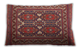 Traditional Classic Rectangular Orange Salmon Pink Lumbar Throw Pillow, 13 inch by 19 inch, lbtr2755