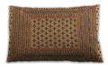 Traditional Classic Rectangular Dark Sienna Brown Lumbar Throw Pillow, 13 inch by 19 inch, lbtr2756