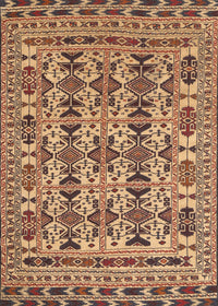 Machine Washable Traditional Dark Sienna Brown Rug, wshtr2757