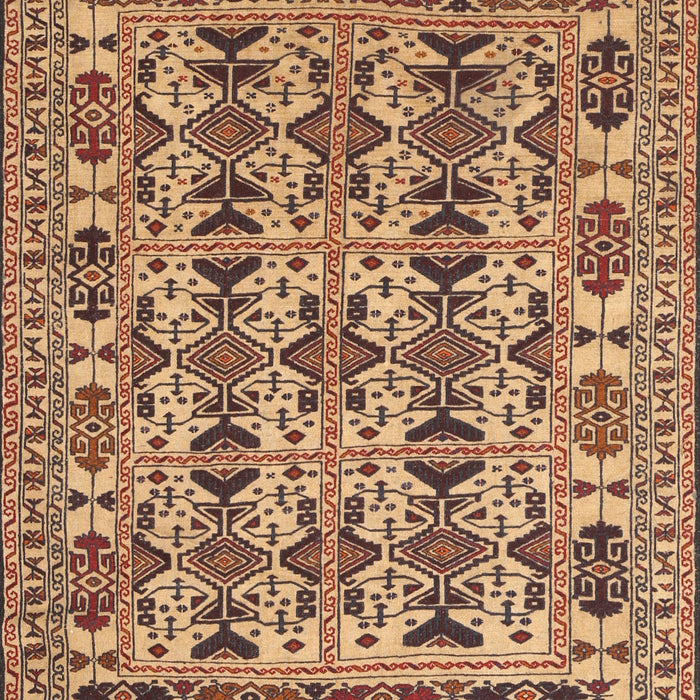 Traditional Dark Sienna Brown Southwestern Rug, tr2757