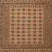 Square Traditional Yellow Southwestern Rug, tr2758