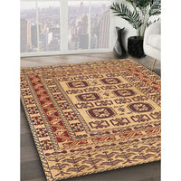 Traditional Brown Red Southwestern Rug, tr2759