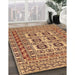 Traditional Brown Red Southwestern Rug in Family Room, tr2759