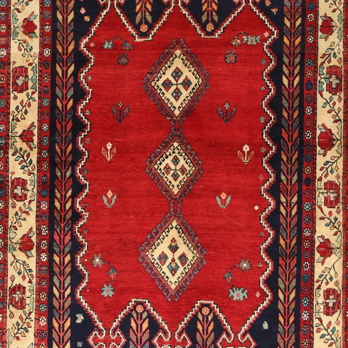 Traditional Dark Gold Brown Persian Rug, tr275