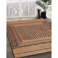 Traditional Sand Brown Southwestern Rug, tr2760