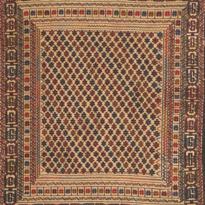 Traditional Sand Brown Southwestern Rug, tr2760
