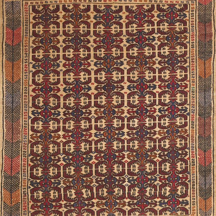 Machine Washable Traditional Peru Brown Rug, wshtr2761