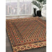 Machine Washable Traditional Bronze Brown Rug in a Family Room, wshtr2762