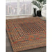 Machine Washable Traditional Peru Brown Rug in a Family Room, wshtr2763