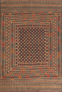 Machine Washable Traditional Peru Brown Rug, wshtr2763