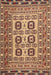 Traditional Brown Red Persian Rug, tr2764