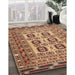 Machine Washable Traditional Brown Red Rug in a Family Room, wshtr2764