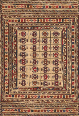 Machine Washable Traditional Sand Brown Rug, wshtr2765