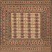 Square Traditional Sand Brown Persian Rug, tr2765