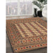 Traditional Sand Brown Persian Rug in Family Room, tr2765