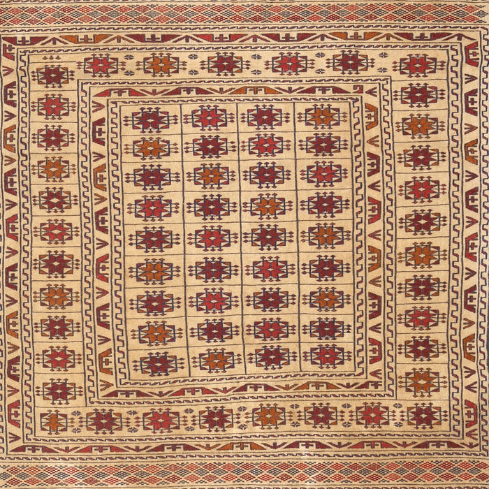 Square Traditional Yellow Orange Persian Rug, tr2766