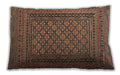 Traditional Classic Rectangular Peru Brown Lumbar Throw Pillow, 13 inch by 19 inch, lbtr2768