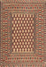 Traditional Saffron Red Southwestern Rug, tr2769