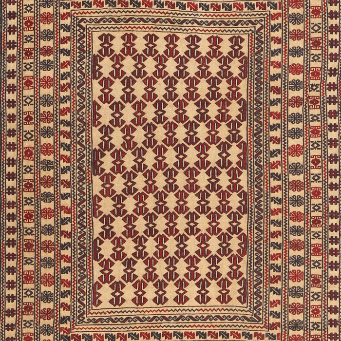 Machine Washable Traditional Saffron Red Rug, wshtr2769