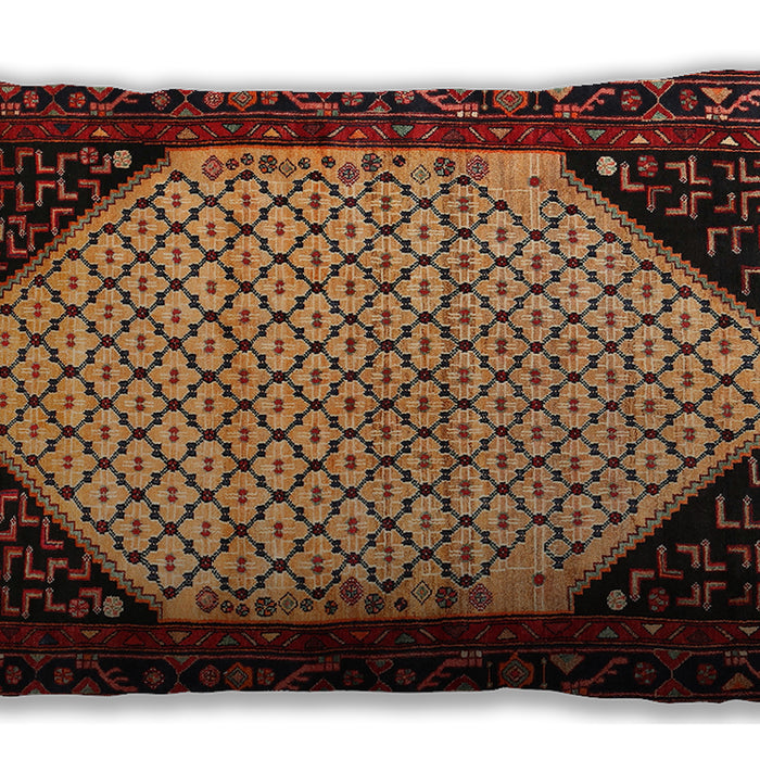 Traditional Classic Rectangular Deep Red Lumbar Throw Pillow, 13 inch by 19 inch, lbtr276
