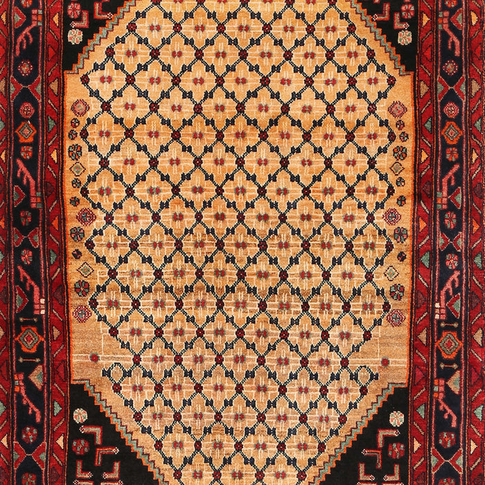 Machine Washable Traditional Deep Red Rug, wshtr276