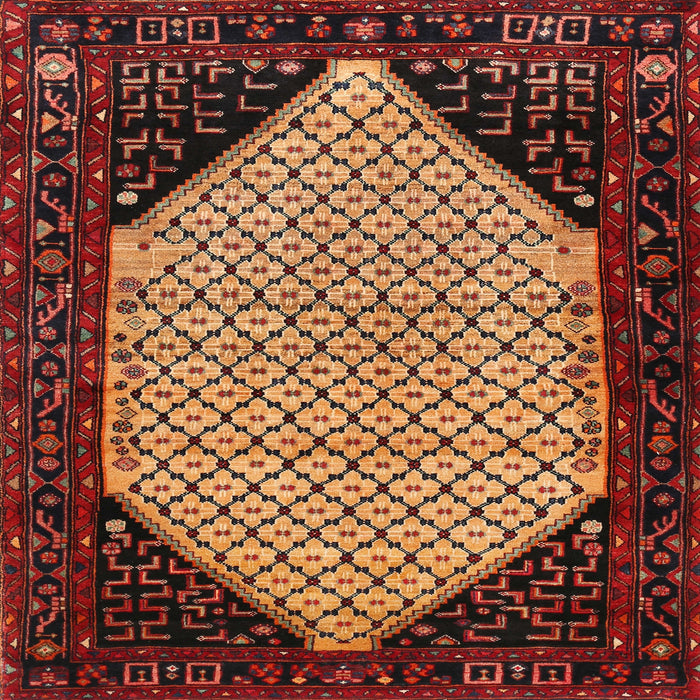 Square Traditional Deep Red Persian Rug, tr276