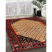 Traditional Deep Red Persian Rug in Family Room, tr276