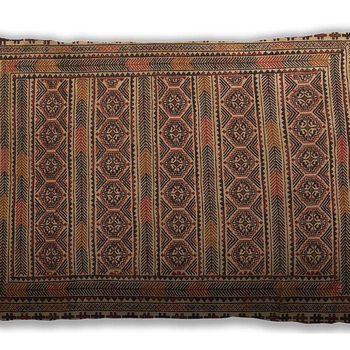 Traditional Classic Rectangular Brown Sand Brown Lumbar Throw Pillow, 13 inch by 19 inch, lbtr2770