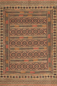 Machine Washable Traditional Sand Brown Rug, wshtr2770