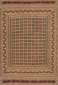 Machine Washable Traditional Orange Rug, wshtr2771