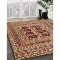 Traditional Sand Brown Southwestern Rug, tr2772