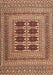 Traditional Sand Brown Southwestern Rug, tr2772