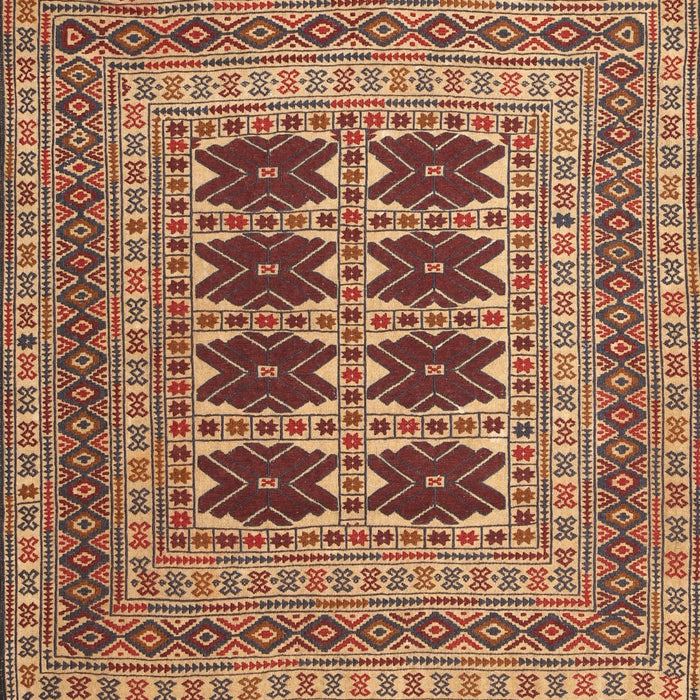 Traditional Sand Brown Southwestern Rug, tr2772