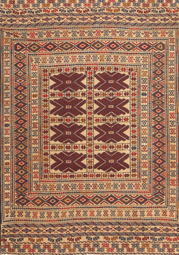 Machine Washable Traditional Sand Brown Rug, wshtr2772