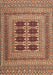 Machine Washable Traditional Sand Brown Rug, wshtr2772